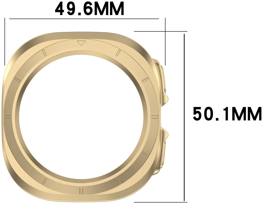 Samsung Galaxy Watch Ultra Hoesje - Hard Plastic - Goud afbeelding 7