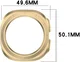 Samsung Galaxy Watch Ultra Hoesje - Hard Plastic - Goud afbeelding 7