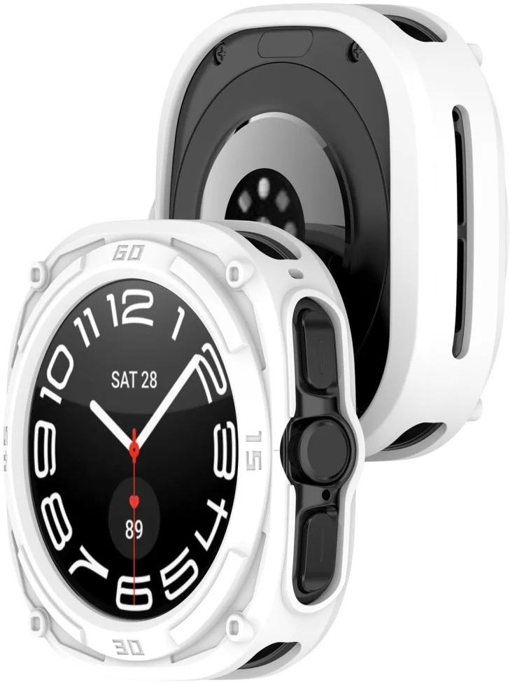 Samsung Galaxy Watch Ultra Hoesje - TPU Bumper Case - Wit afbeelding 6