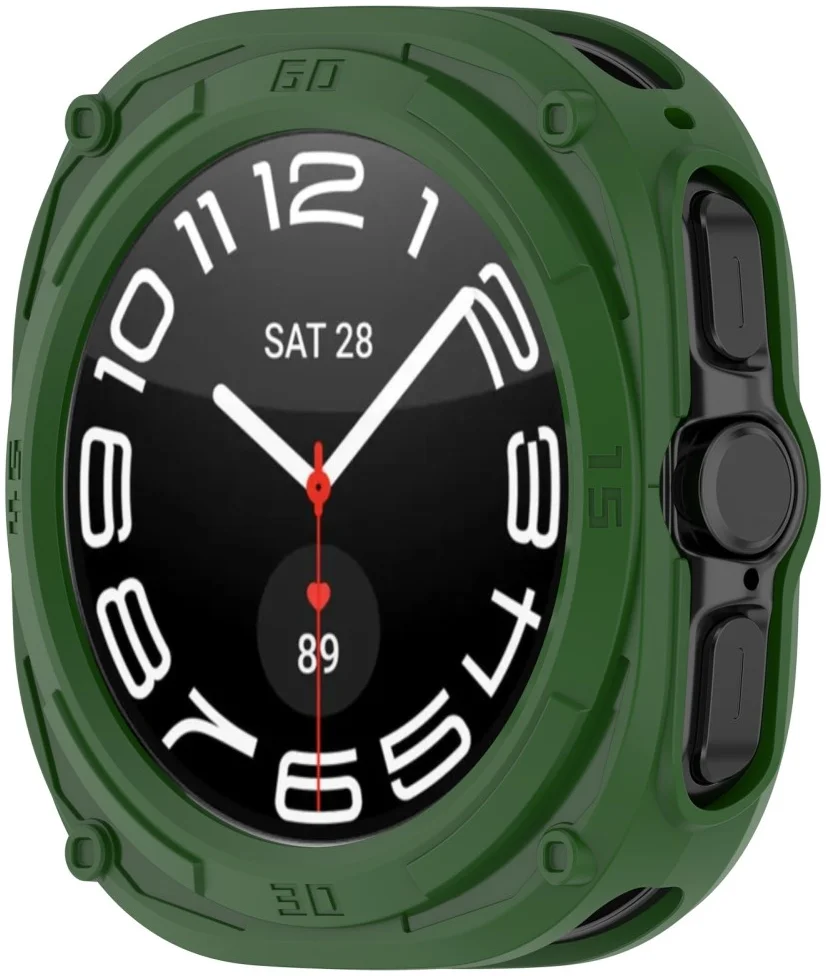Samsung Galaxy Watch Ultra Hoesje - TPU Bumper Case  - Groen afbeelding 5