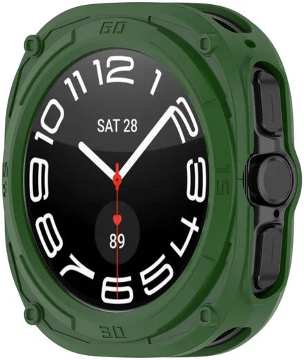 Samsung Galaxy Watch Ultra Hoesje - TPU Bumper Case  - Groen afbeelding 5