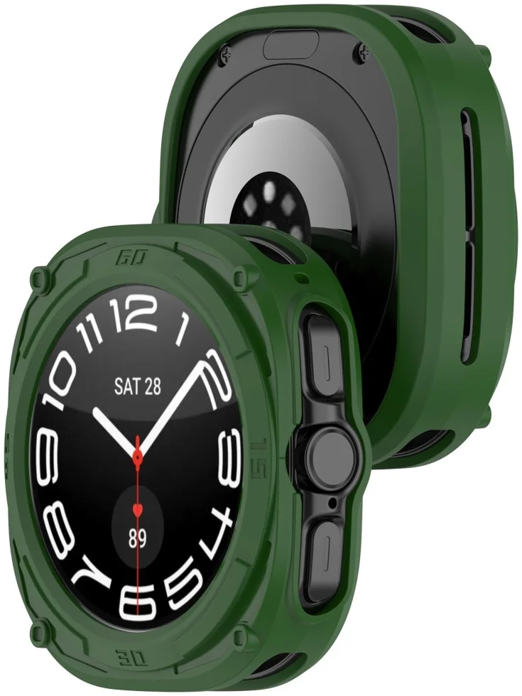 Samsung Galaxy Watch Ultra Hoesje - TPU Bumper Case  - Groen afbeelding 6