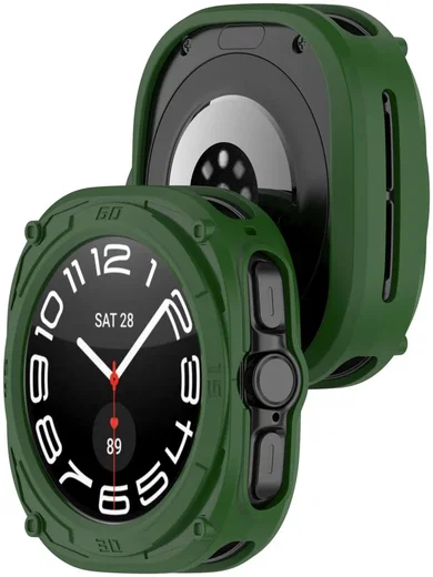 Samsung Galaxy Watch Ultra Hoesje - TPU Bumper Case  - Groen afbeelding 6