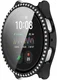 Samsung Galaxy Watch 7 40MM Hoesje - Case met Tempered Glass - Rhinestone Zwart afbeelding 7