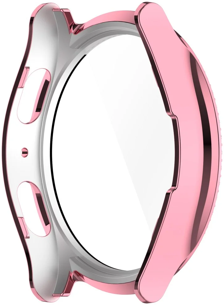 Samsung Galaxy Watch 7 40MM Hoesje - Case met Tempered Glass - Rhinestone Roze afbeelding 5