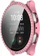 Samsung Galaxy Watch 7 40MM Hoesje - Case met Tempered Glass - Rhinestone Roze afbeelding 7