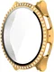 Samsung Galaxy Watch 7 40MM Hoesje - Case met Tempered Glass - Rhinestone Goud afbeelding 4