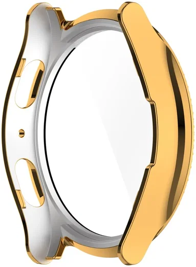Samsung Galaxy Watch 7 40MM Hoesje - Case met Tempered Glass - Rhinestone Goud afbeelding 5