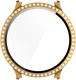 Samsung Galaxy Watch 7 40MM Hoesje - Case met Tempered Glass - Rhinestone Goud afbeelding 6