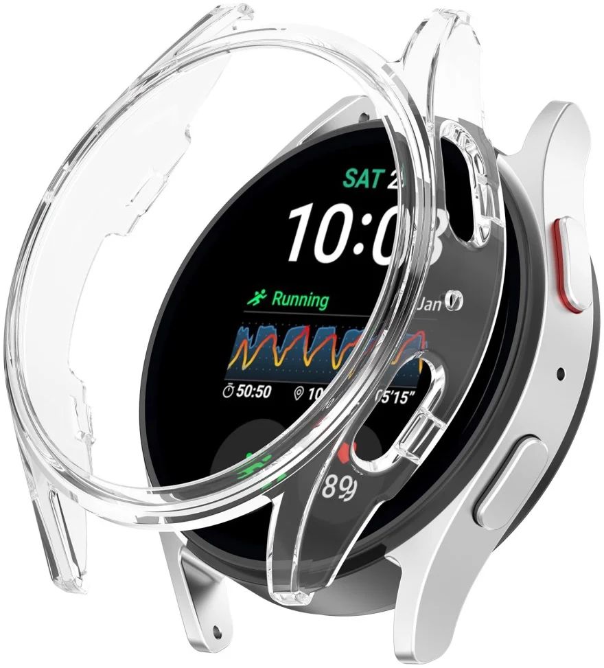 Samsung Galaxy Watch 7 40MM Hoesje - Hard Plastic - Bumper - Transparant afbeelding 1
