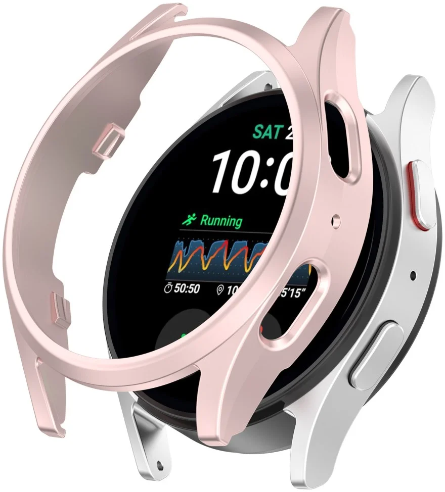 Samsung Galaxy Watch 7 40MM Hoesje - Hard Plastic - Bumper - Roze afbeelding 1