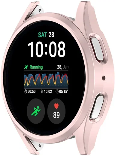 Samsung Galaxy Watch 7 40MM Hoesje - Hard Plastic - Bumper - Roze afbeelding 5