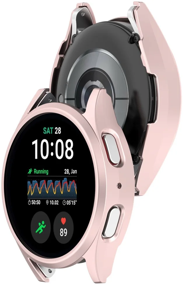 Samsung Galaxy Watch 7 40MM Hoesje - Hard Plastic - Bumper - Roze afbeelding 6