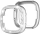 Fitbit Versa 4 / Sense 2 Hoesje - Hard Plastic - Diamant Zilver afbeelding 1