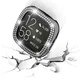 Fitbit Versa 4 / Sense 2 Hoesje - Hard Plastic - Diamant Zilver afbeelding 4