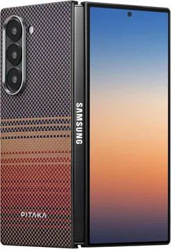PITAKA MagEZ 5 Samsung Galaxy Z Fold 6 Hoesje 600D Ultra Dun MagSafe Rood