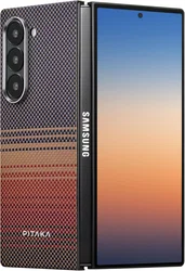 PITAKA MagEZ 5 Samsung Galaxy Z Fold 6 Hoesje 600D Ultra Dun MagSafe Rood afbeelding