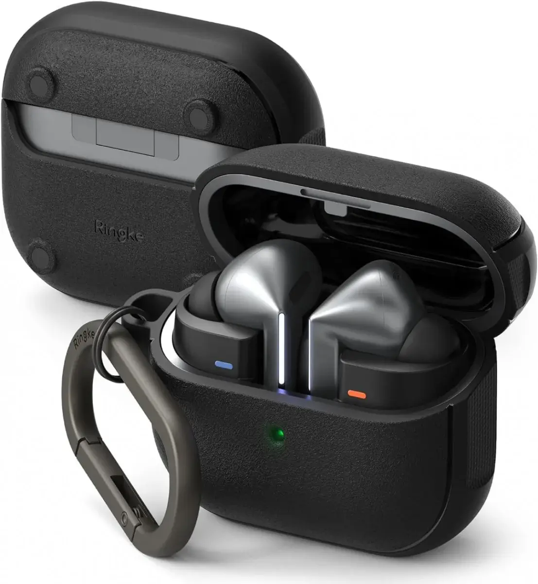 Ringke Onyx Magnetic Samsung Galaxy Buds 3 / 3 Pro Hoesje Zwart afbeelding 1
