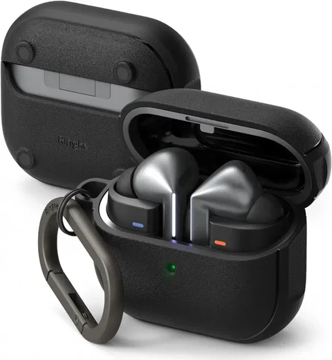 Ringke Onyx Magnetic Samsung Galaxy Buds 3 / 3 Pro Hoesje Zwart afbeelding 1