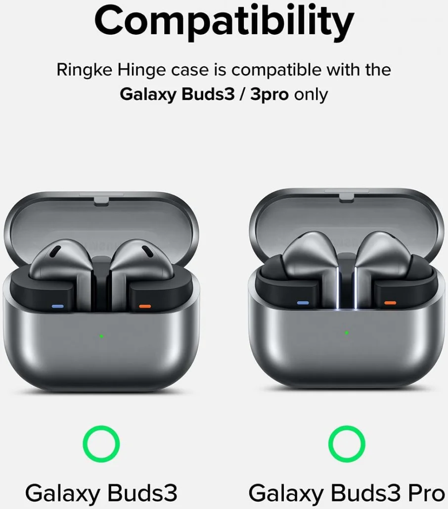 Ringke Onyx Magnetic Samsung Galaxy Buds 3 / 3 Pro Hoesje Zwart afbeelding 2