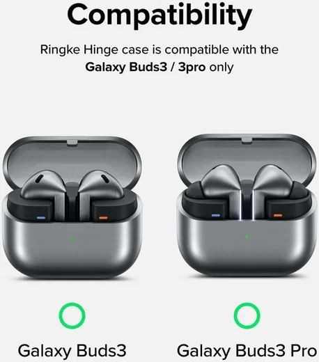 Ringke Onyx Magnetic Samsung Galaxy Buds 3 / 3 Pro Hoesje Zwart afbeelding 2
