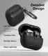 Ringke Onyx Magnetic Samsung Galaxy Buds 3 / 3 Pro Hoesje Zwart afbeelding 3