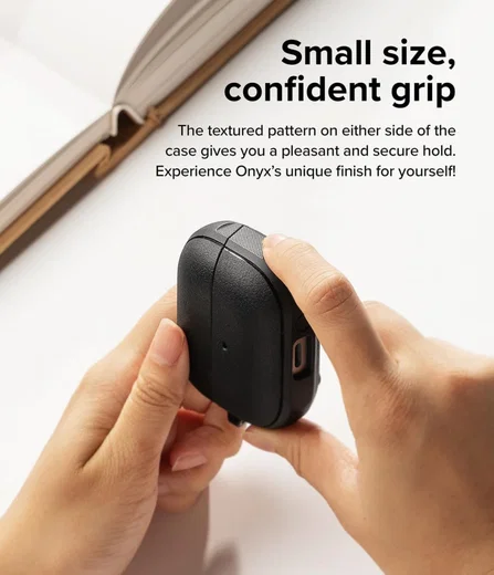 Ringke Onyx Magnetic Samsung Galaxy Buds 3 / 3 Pro Hoesje Zwart afbeelding 6