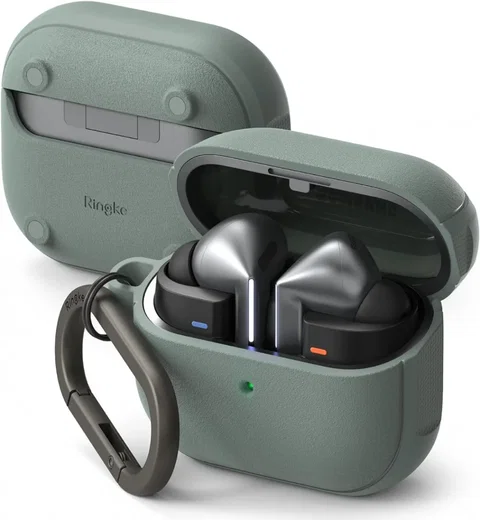 Ringke Onyx Magnetic Samsung Galaxy Buds 3 / 3 Pro Hoesje Groen afbeelding 1