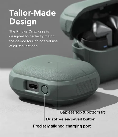 Ringke Onyx Magnetic Samsung Galaxy Buds 3 / 3 Pro Hoesje Groen afbeelding 7