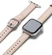 Ringke Leather One Slim - Apple Watch 1-10/SE - 38/40/41/42MM Bandje - Roze afbeelding 1