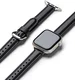 Ringke Leather One Padded Band - Apple Watch 1-10/SE - 38/40/41/42MM - Zwart afbeelding 1