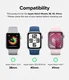 Ringke Leather One Padded Band - Apple Watch 1-10/SE - 38/40/41/42MM - Zwart afbeelding 2