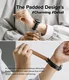 Ringke Leather One Padded Band - Apple Watch 1-10/SE - 38/40/41/42MM - Zwart afbeelding 6