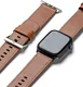 Ringe Leather Bold - Apple Watch 1-10/SE/Ultra Bandje - 49/45/46/44/42MM - Bruin afbeelding 1