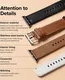 Ringe Leather Bold - Apple Watch 1-10/SE/Ultra Bandje - 49/45/46/44/42MM - Bruin afbeelding 7