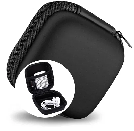 Zwart Universeel Hoesje Tasje voor Oordopjes afbeelding 1