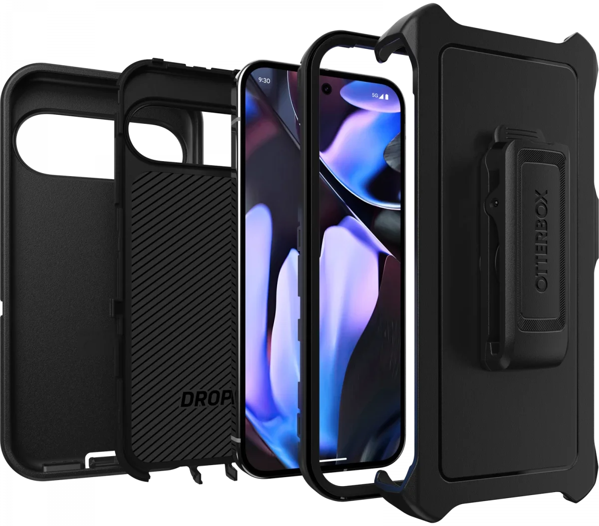OtterBox Defender Google Pixel 9 Pro XL Hoesje Back Cover Zwart afbeelding 3