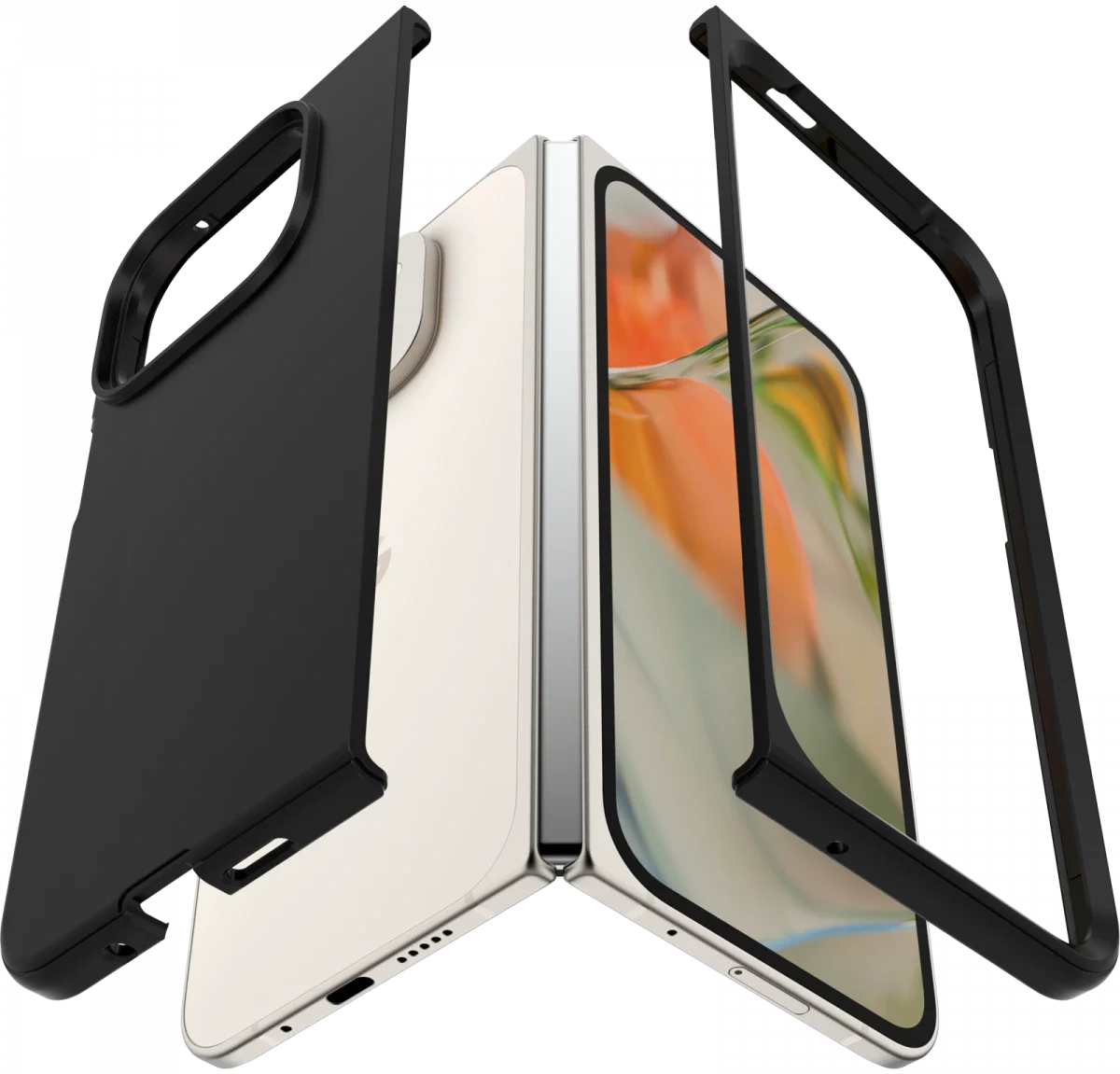 OtterBox Thin Flex Google Pixel 9 Pro Fold Hoesje Back Cover Zwart afbeelding 2