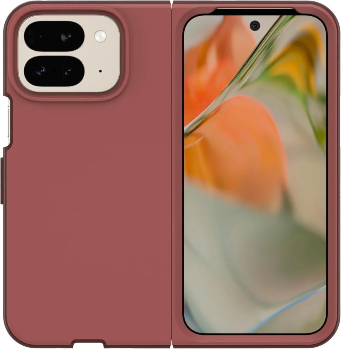 OtterBox Thin Flex Google Pixel 9 Pro Fold Hoesje Back Cover Rood afbeelding 3