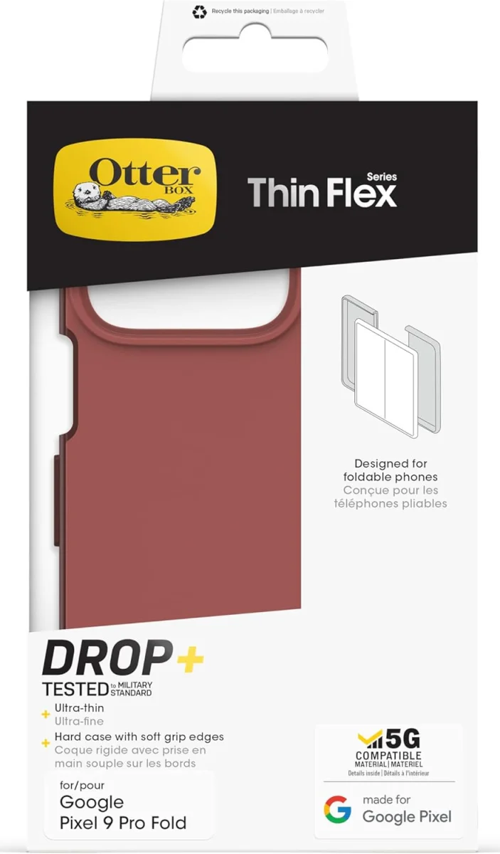 OtterBox Thin Flex Google Pixel 9 Pro Fold Hoesje Back Cover Rood afbeelding 6
