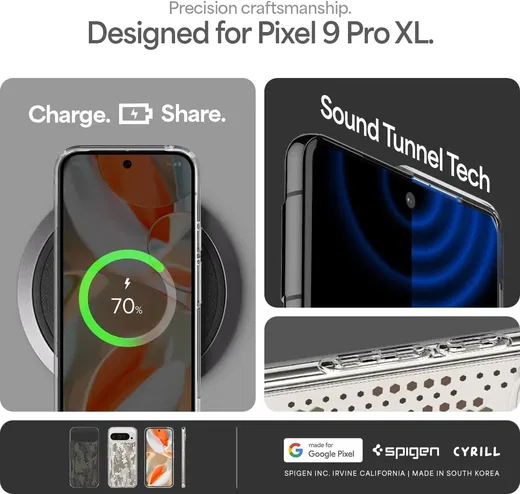 Spigen Ultra Hybrid Google Pixel 9 Pro XL Hoesje Back Cover Digital Camo afbeelding 6