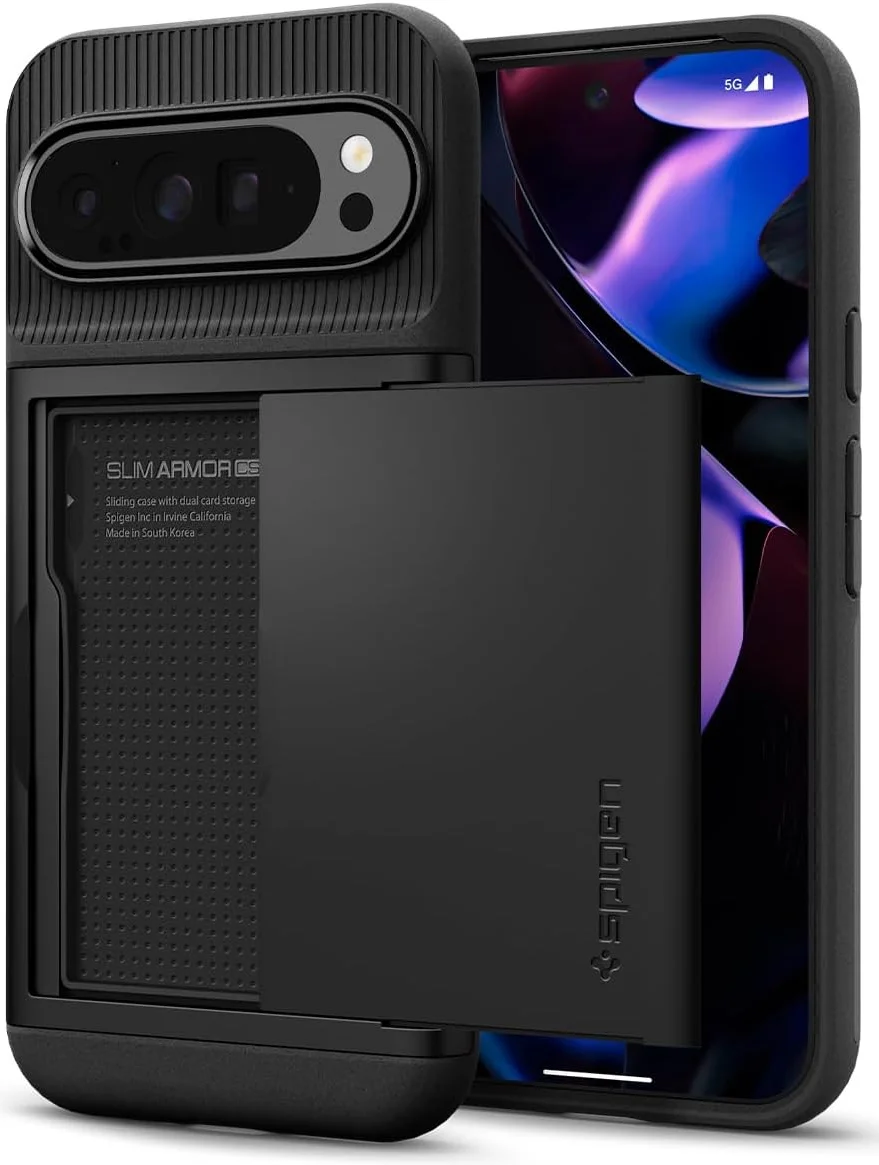 Spigen Slim Armor CS Google Pixel 9 Pro XL Hoesje Back Cover Zwart afbeelding 1