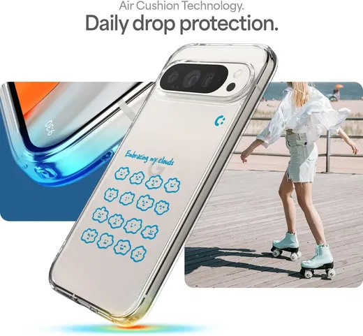 Spigen Ultra Hybrid Google Pixel 9 Pro XL Hoesje Back Cover Cloudy afbeelding 3