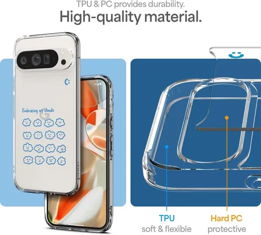 Spigen Ultra Hybrid Google Pixel 9 Pro XL Hoesje Back Cover Cloudy afbeelding 6