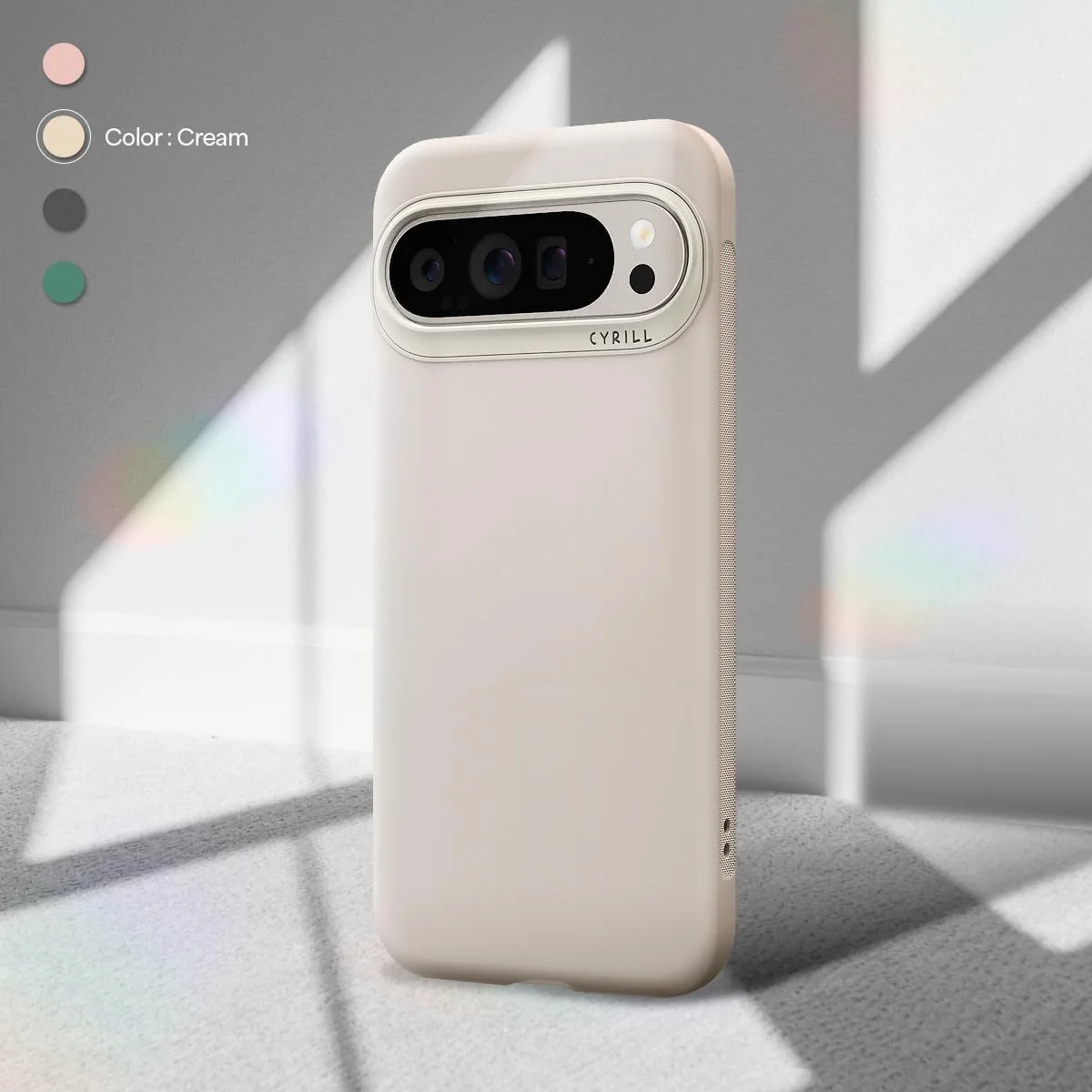 Spigen Cyrill Ultra Color Google Pixel 9 / 9 Pro Hoesje Back Cover Cream afbeelding 2