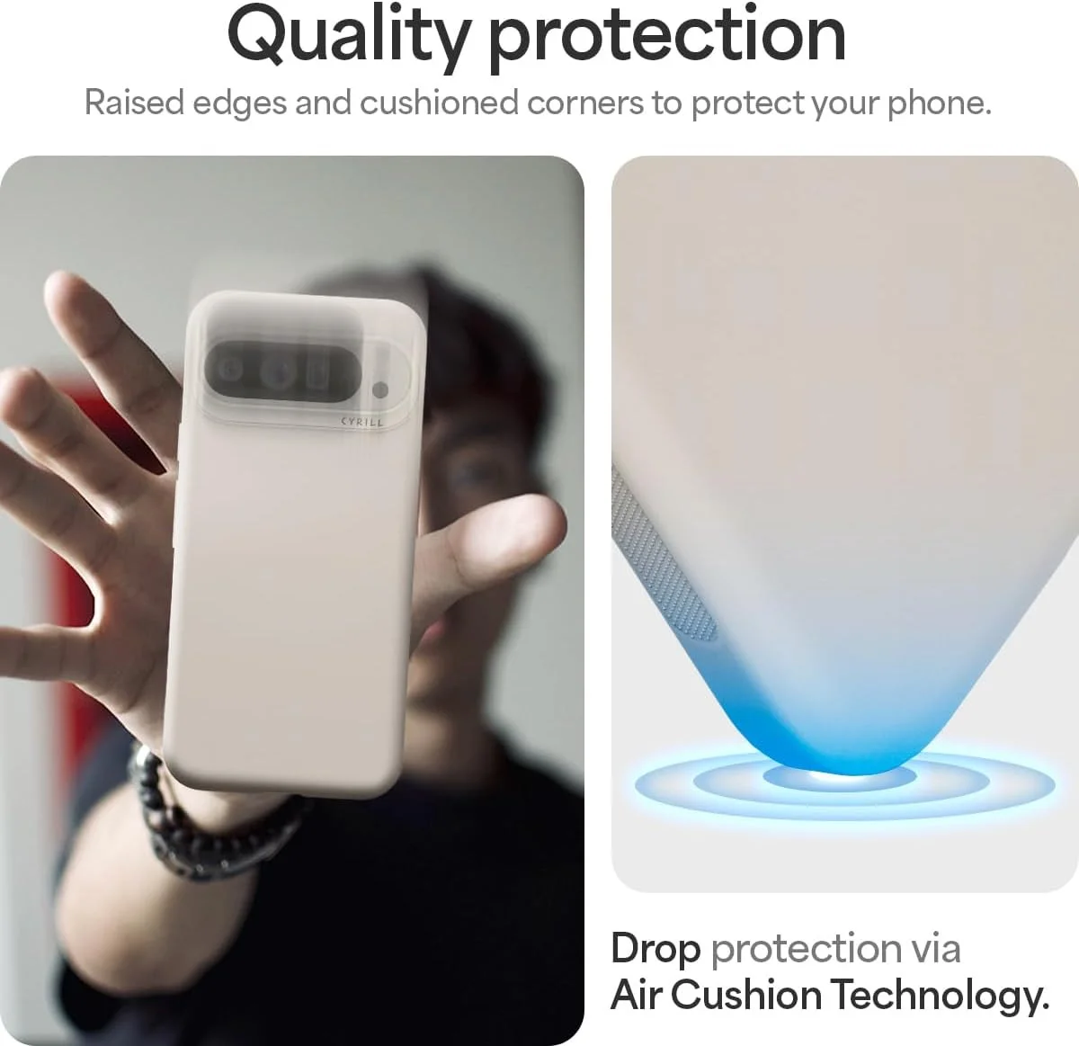 Spigen Cyrill Ultra Color Google Pixel 9 / 9 Pro Hoesje Back Cover Cream afbeelding 3