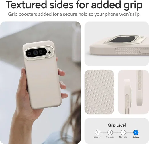 Spigen Cyrill Ultra Color Google Pixel 9 / 9 Pro Hoesje Back Cover Cream afbeelding 4