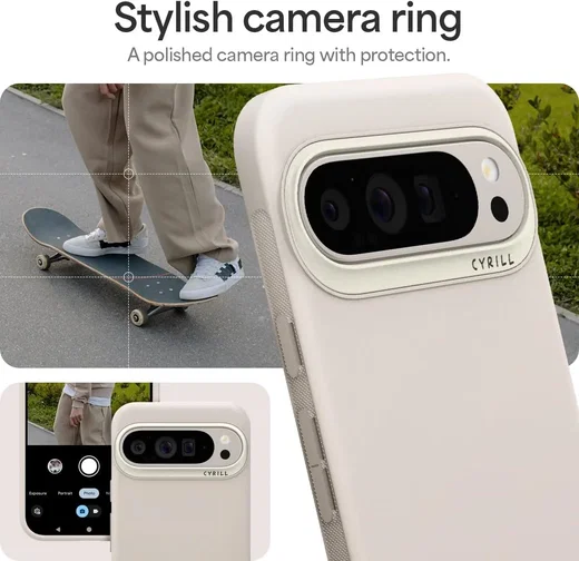 Spigen Cyrill Ultra Color Google Pixel 9 / 9 Pro Hoesje Back Cover Cream afbeelding 5
