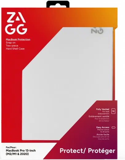 ZAGG - Macbook Pro 13 Inch M2/M1 2022/2020 Hoes - A2338 - Transparant afbeelding 14