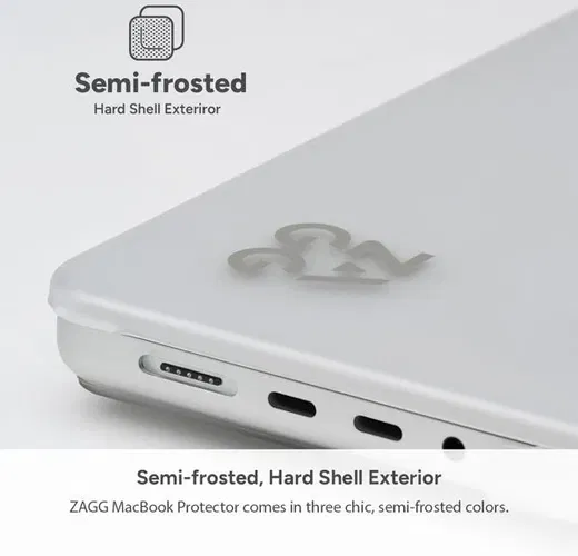 ZAGG - Macbook Pro 13 Inch M2/M1 2022/2020 Hoes - A2338 - Transparant afbeelding 10